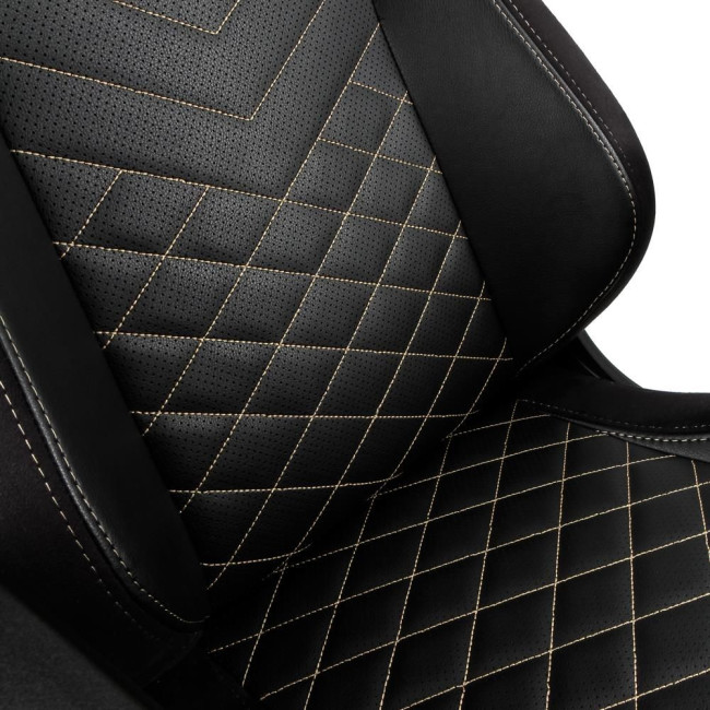 Ігрове крісло Noblechairs EPIC штучна шкіра, чорний/золотий