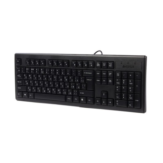 Клавіатура USB, X-slim, чорний