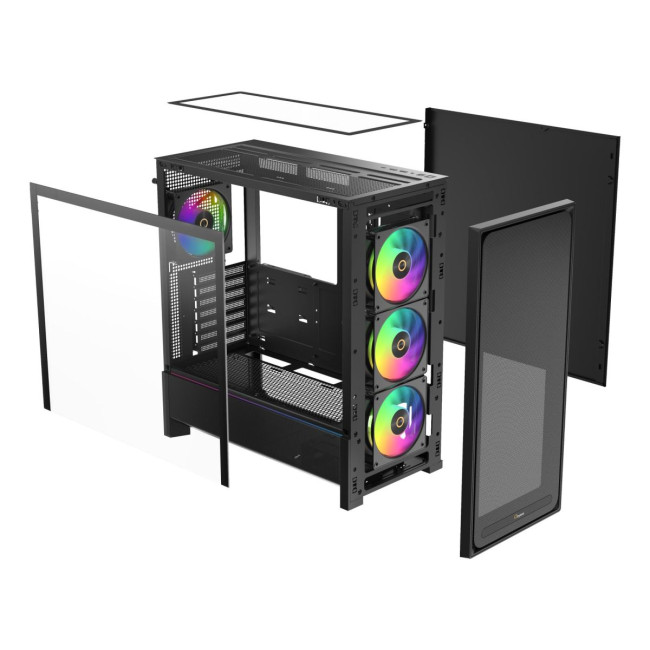 Корпус для комп'ютера ATX W/O PSU DELTA C70 BK ARGB (DELTA-C70-BKG400XX-GL) OCYPUS