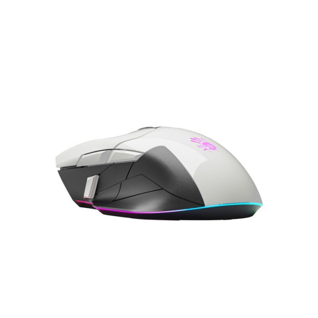 Ігрова миша Bloody Activated, RGB, 10000 CPI, 50M натискань, чорний + білий