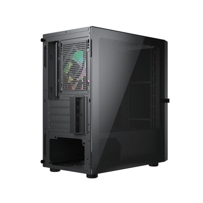 Ігровий корпус, 1*120mm ARGB, вентилятори передвстановлені, Mini ITX / Micro ATX, скляне вікно