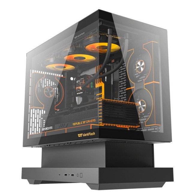 Корпус для комп'ютера MATX W/O PSU F1 BLACK DARK FLASH