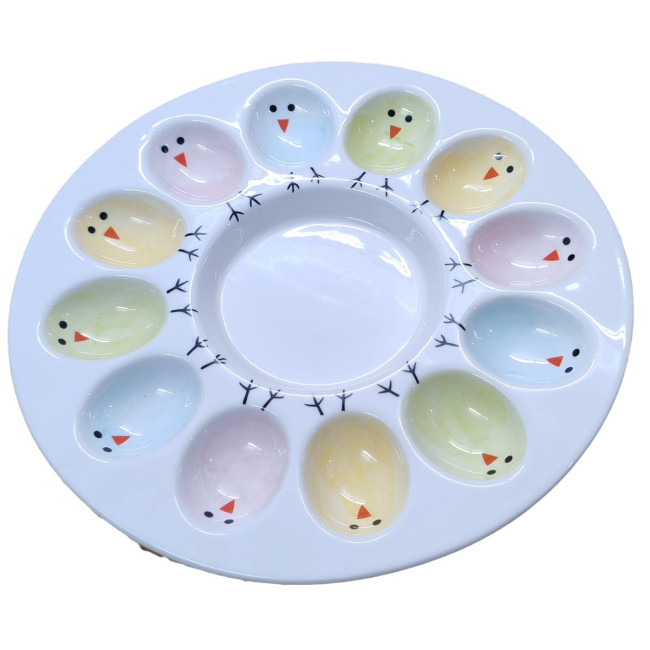 Блюдо для яєць LED Easter Chicken, 12 секцій, 26.5см