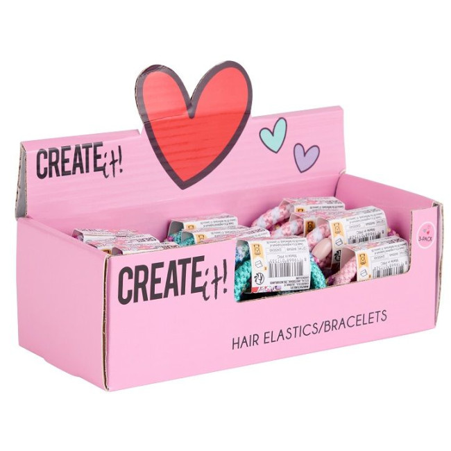 Набір гумок для волосся 3шт Create IT! в асортименті
