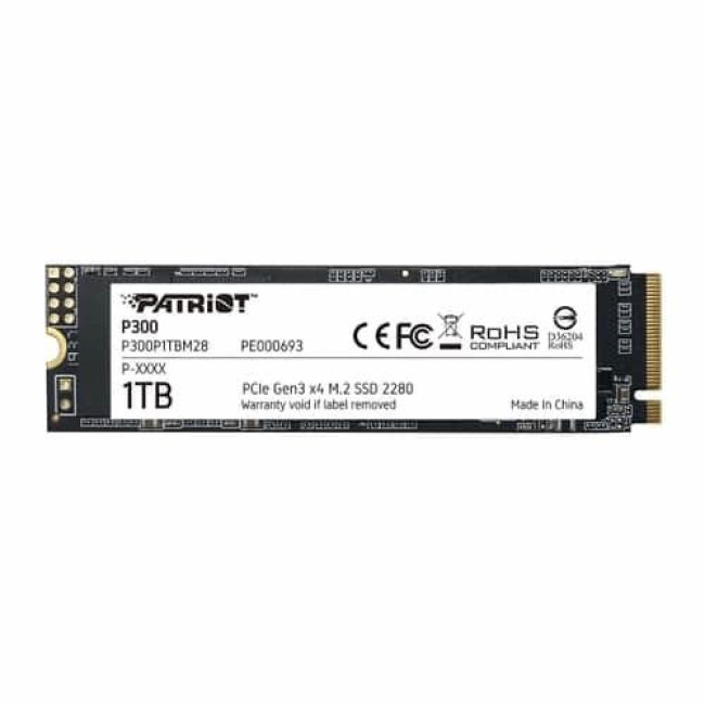 Твердотільний запам’ятовувальний пристрій накопичувач (SSD) M.2 2280 1TB P300 P300P1TBM28 PATRIOT