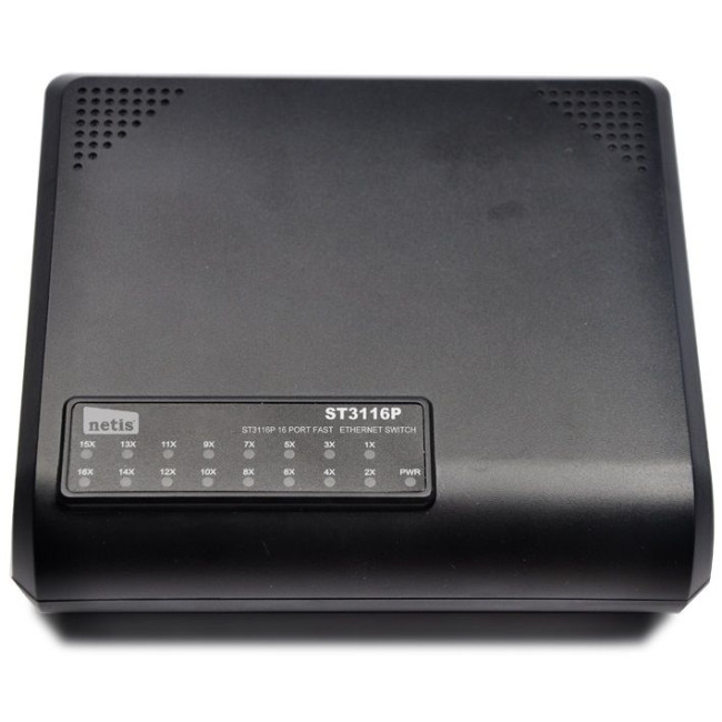 Комутатор Netis ST3116P 16 Ports 10/100Mbps Fast Ethernet Switch