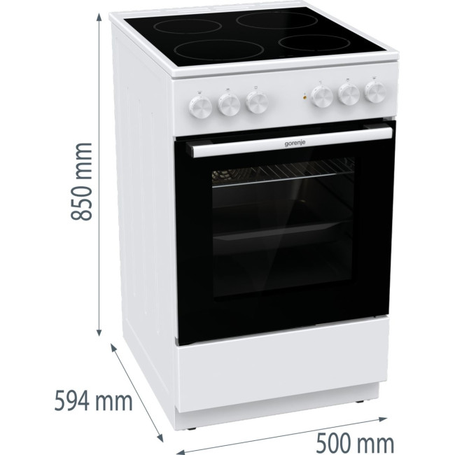 Електрична плита Gorenje GEC5A41WG
