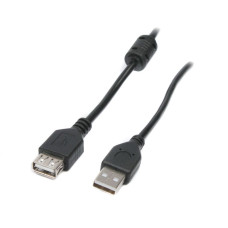 Кабель-подовжувач USB 2.0 AM/AF 1.8 м, ферит