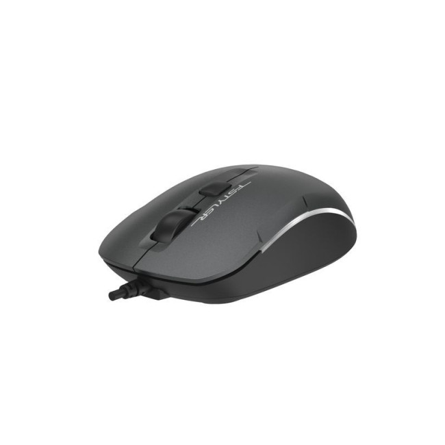 Миша дротова безшумна Fstyler, біле підсвічування, USB, 1600 dpi, сірий