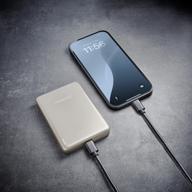 Портативний зарядний пристрій USB 10000MAH MAG CHAMPAGNE MW10000 7344031 INTENSO