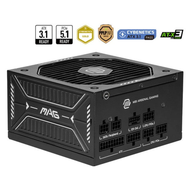 Блок живлення ATX 750W MAG A750GLS PCIE5 MSI