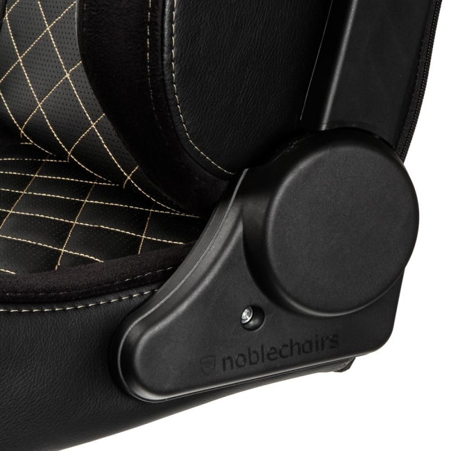 Ігрове крісло Noblechairs EPIC штучна шкіра, чорний/золотий