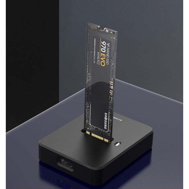 Док-станція для жорстких дисків USB Type-C M.2 SATA & NVME SSD