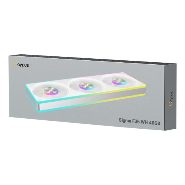 Вентиляторна панель SIGMA F36 ARGB білий (SIGMA-F36-WH3AM00X-GL) OCYPUS