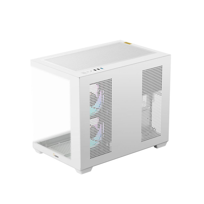 Корпус для комп'ютера MATX W/O PSU GAMMA C54 ARGB білий (GAMMA-C54-WHD300XX-GL) OCYPUS