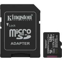 Картка пам'ятi Kingston microSDXC 128Gb Canvas Select + Gen3 150MB/s A1 +Ad