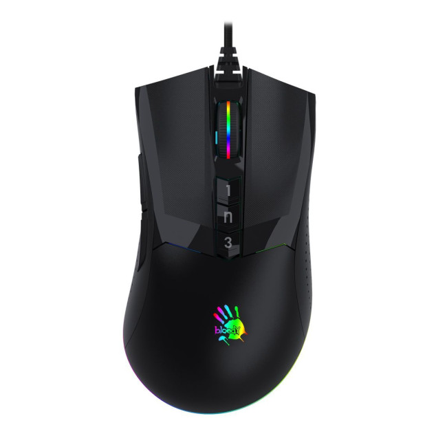 Ігрова миша Bloody Activated, RGB, 16000 CPI, 50M натискань, чорний