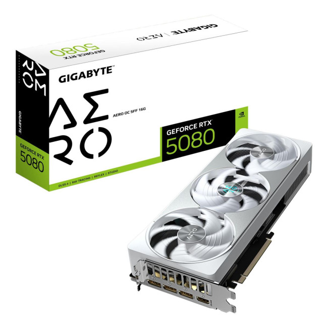Відеокарта PCIE16 RTX5080 16GB GDDR7 GV-N5080AERO OC-16GD GIGABYTE