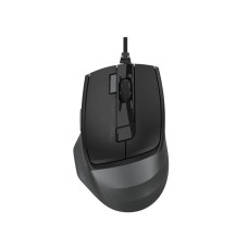 Миша дротова безшумна Fstyler, USB, 2400 dpi, чорний+сірий