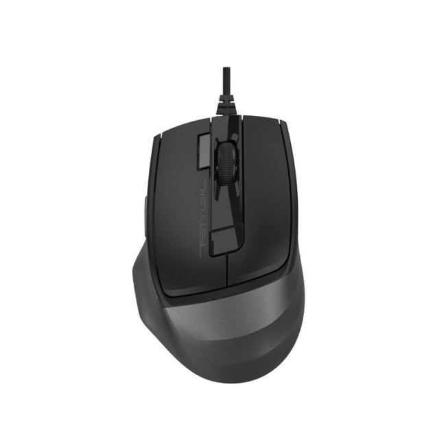 Миша дротова безшумна Fstyler, USB, 2400 dpi, чорний+сірий