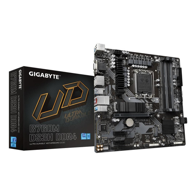 Материнська плата B760 S1700 MATX B760M DS3H DDR4 GIGABYTE