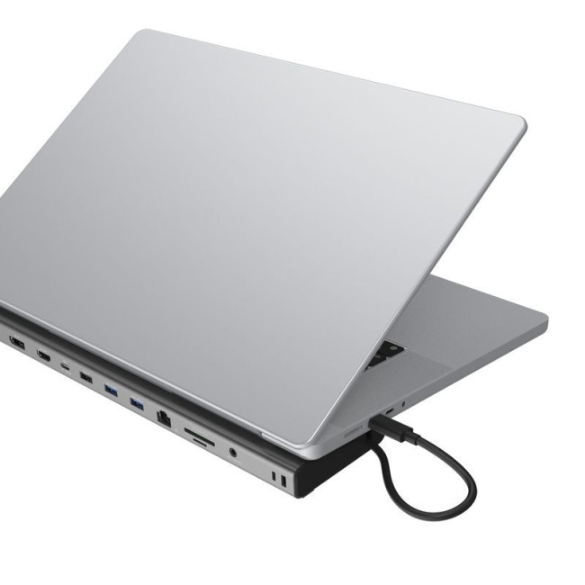 Док станція USB-C 12-в-1 (HDMI/DP/PD/USB-A/USB-C/LAN/картридер/аудіо)