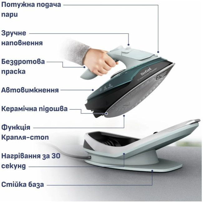 Праска з подачею пари Tefal FV6670E0