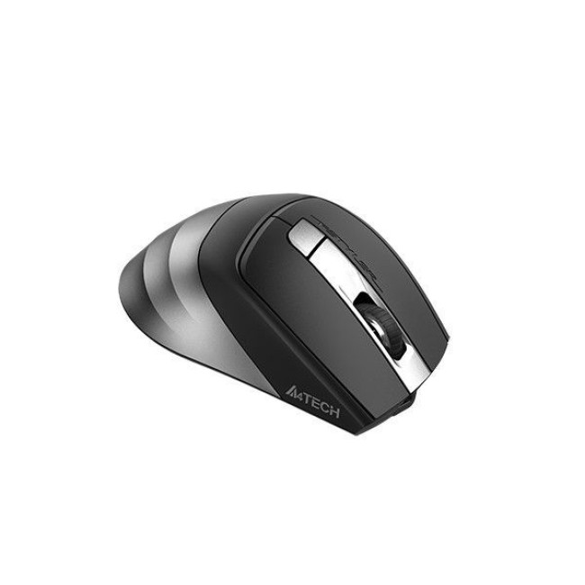 Миша бездротова безшумна Fstyler, Bluetooth / 2.4 ГГц, вбудований акумулятор, 2000 dpi, сірий