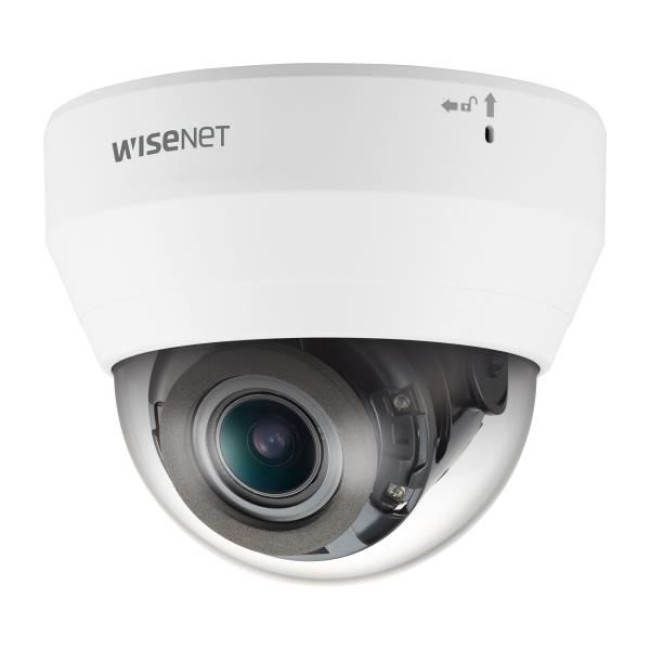 Мережева камера купольна 4MP @30fps, motorized vari-focal lens 3.1x (3.2 ~ 10.0mm) (109°~33.2°) QND-7082R HANWHA VISION