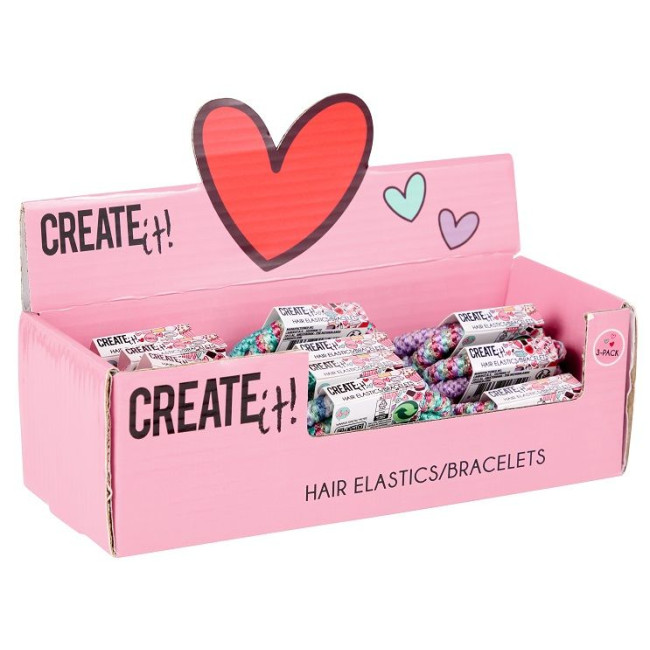 Набір гумок для волосся 3шт Create IT! в асортименті