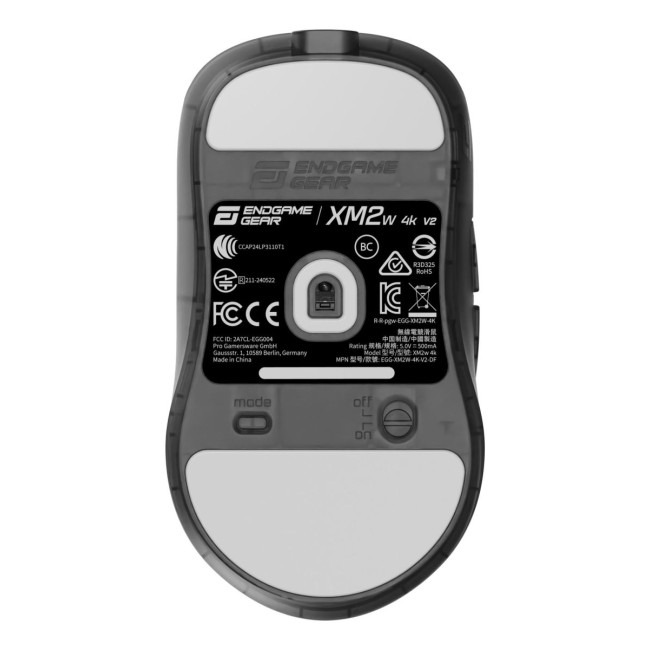 Миша ігрова бездротова Endgame Gear XM2w 4k v2, чорний (прозорий)