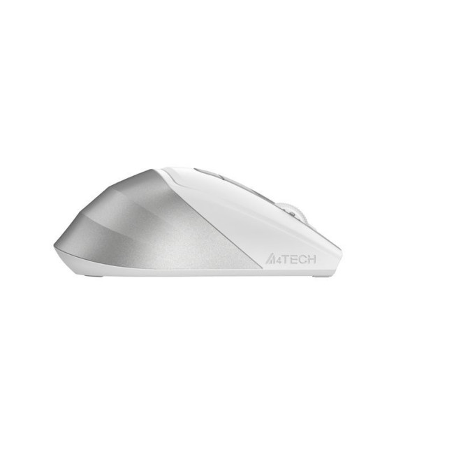 Миша бездротова безшумна Fstyler, Bluetooth / 2.4 ГГц, вбудований акумулятор, 2000DPI, сірий+білий