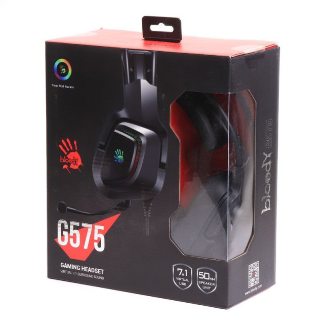 Ігрові навушники з мікрофоном, Hi Fi, 7.1 віртуальний звук, RGB підсвічування, USB