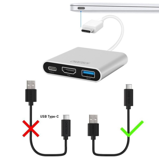 Кабель преміум якість USB 2.0 A-тато/C-тато,1 м.