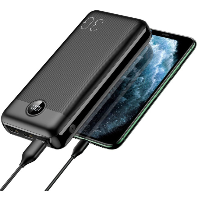 Портативний зарядний пристрій Yenkee YPB 3018 - 30000 mAh PD20W Black