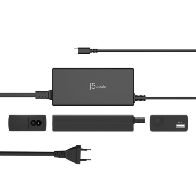 Мережевий зарядний пристрій, 1 USB-A / 1 USB-C, 100Вт,/PD