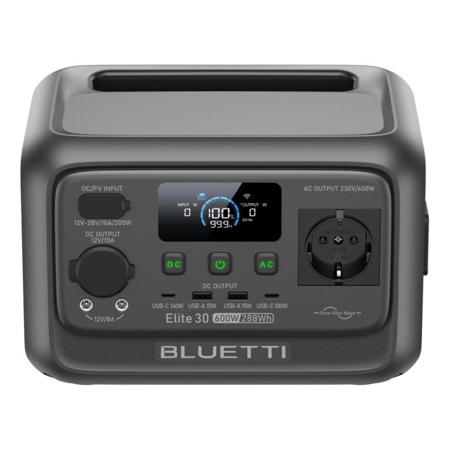 Портативна зарядна станція 600W ELITE30V2 BLUETTI