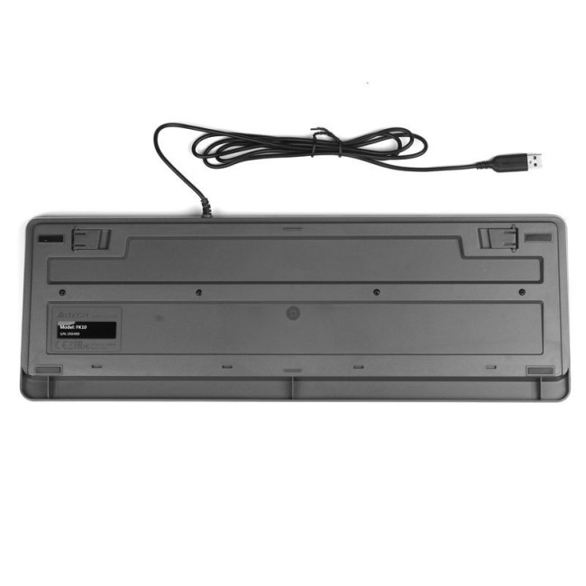 Клавіатура Fstyler Sleek MMedia Comfort, USB, сірий