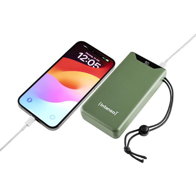 Портативний зарядний пристрій USB 20000MAH QC3.0 GREEN F20000 7332057 INTENSO