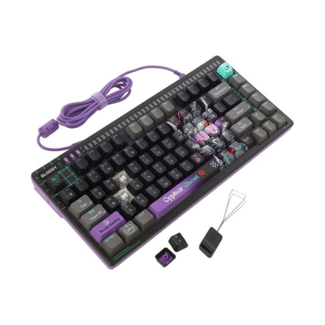 Клавіатура оптична ігрова, USB, RGB підсвічування, Alpha Optical Switch