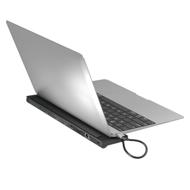 Док станція USB-C 10-в-1 (HDMI/PD/USB-A/USB-C/LAN/картридер/аудіо)