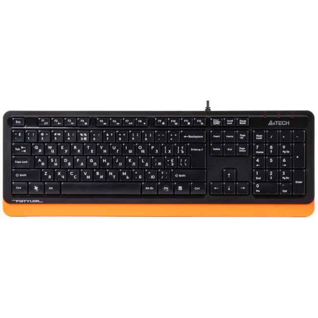 Клавіатура Fstyler Sleek MMedia Comfort, USB, помаранчевий