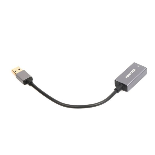 Адаптер, USB на Gigabit Ethernet, 1000 Mbps, метал, темно-сірий