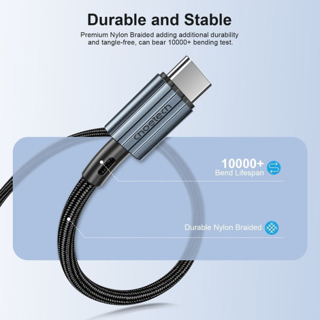 Кабель USB 2.0 C-тато/C-тато, 60 ватт, 1.2 м, преміум