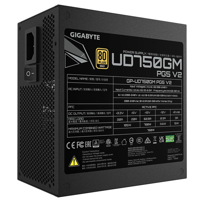 Блок живлення ATX3.1 750W GP-UD750GM PG5 V2 GIGABYTE