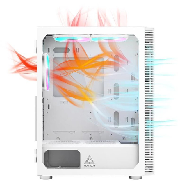 Корпус ATX W/O PSU X3 GLASS (W) MONTECH