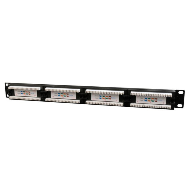 Патч панель, Cat 5e, 24 порти, UTP