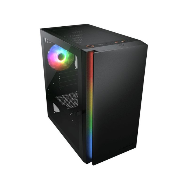 Ігровий корпус, 1*120mm ARGB, вентилятори передвстановлені, Mini ITX / Micro ATX, скляне вікно