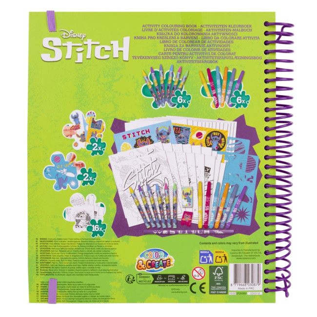 Книжка для розфарбовування Disney Stitch Актівіті (ST24356)