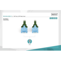Патч-корд CAT 5e U-UTP, Cu, PVC AWG 26/7, довжина 2 м, колір зелений DK-1511-020/G DIGITUS by ASSMANN